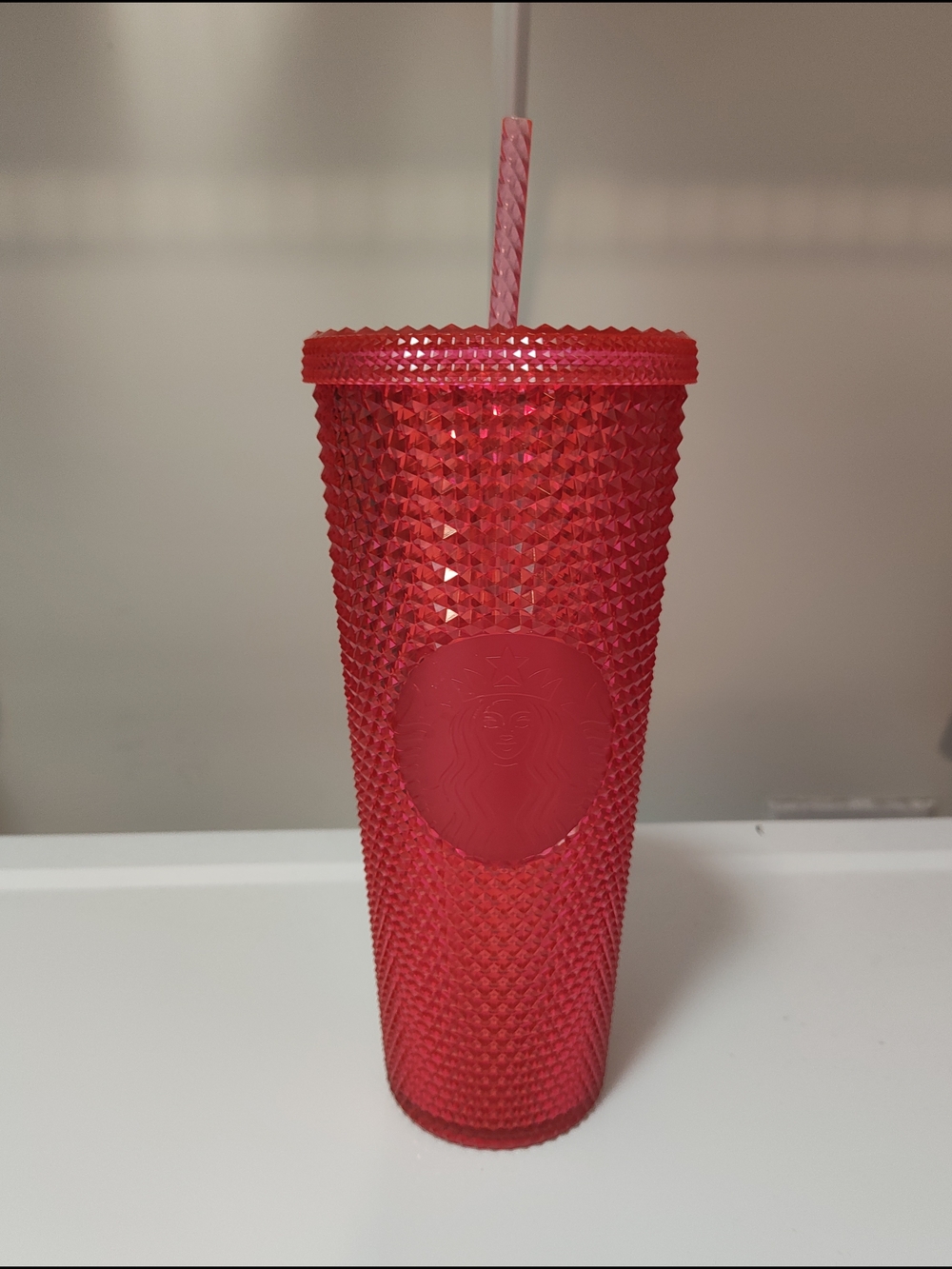 Starbucks Pink Studded Reusable Tumbler with Straw